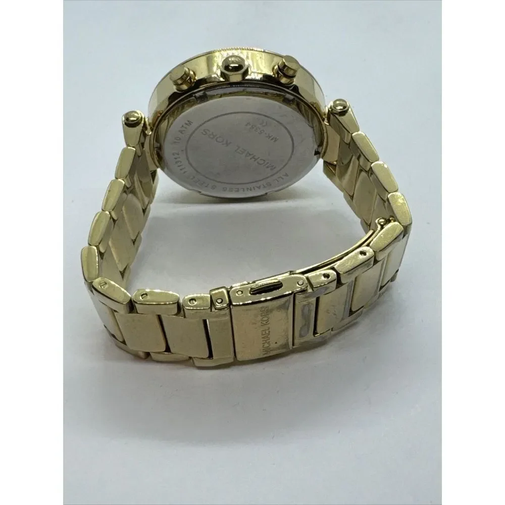 Michael Kors Parker MK5354 Women's Gold Stainless Steel Analog Dial Watch JNA374